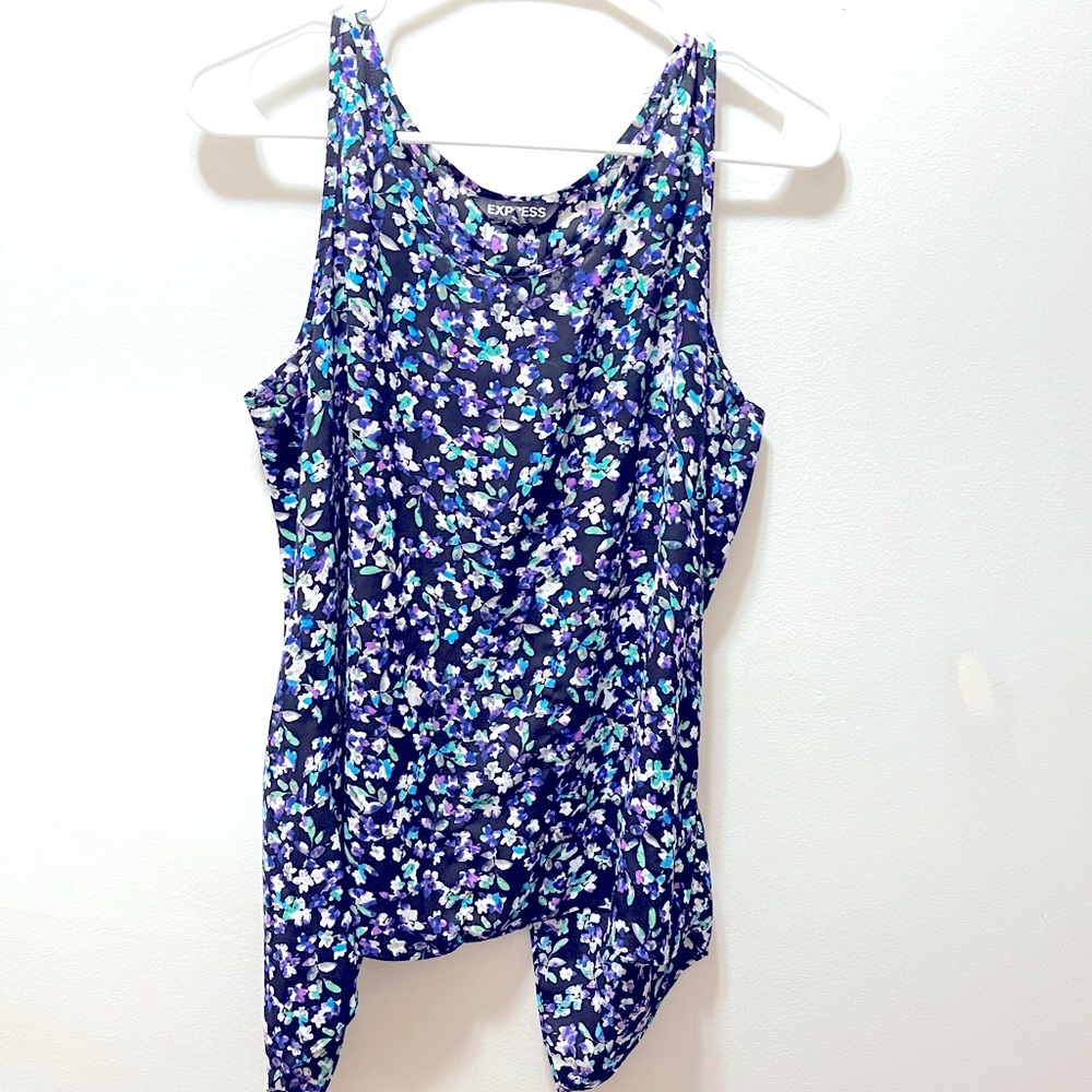 Express floral tank top blouse